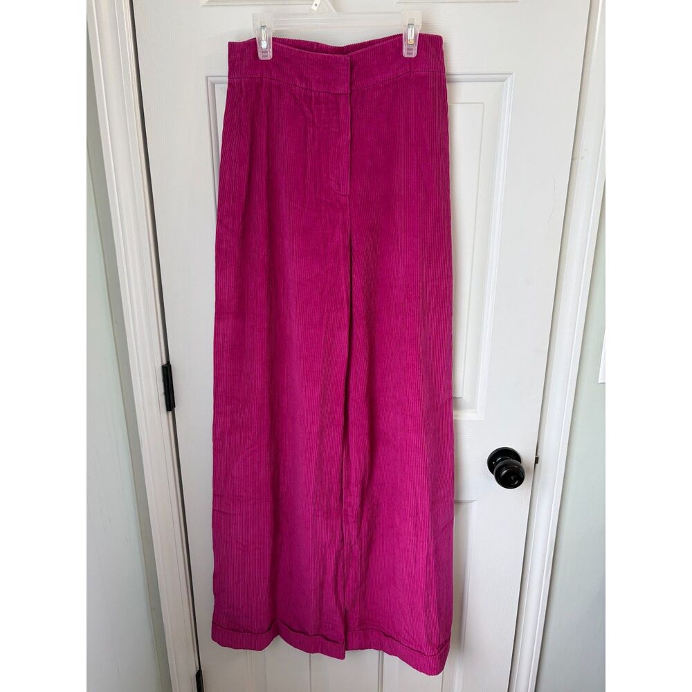NWT Julia Amory Corduroy Fuchsia Flare Leg Women's Fall Pants Size XS